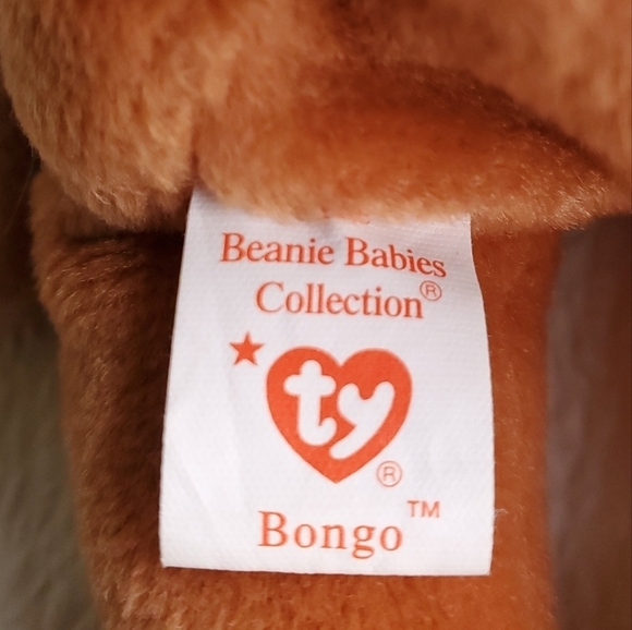 BONGO NWT Ty Beanie Babies The Monkey - Picture 6 of 7